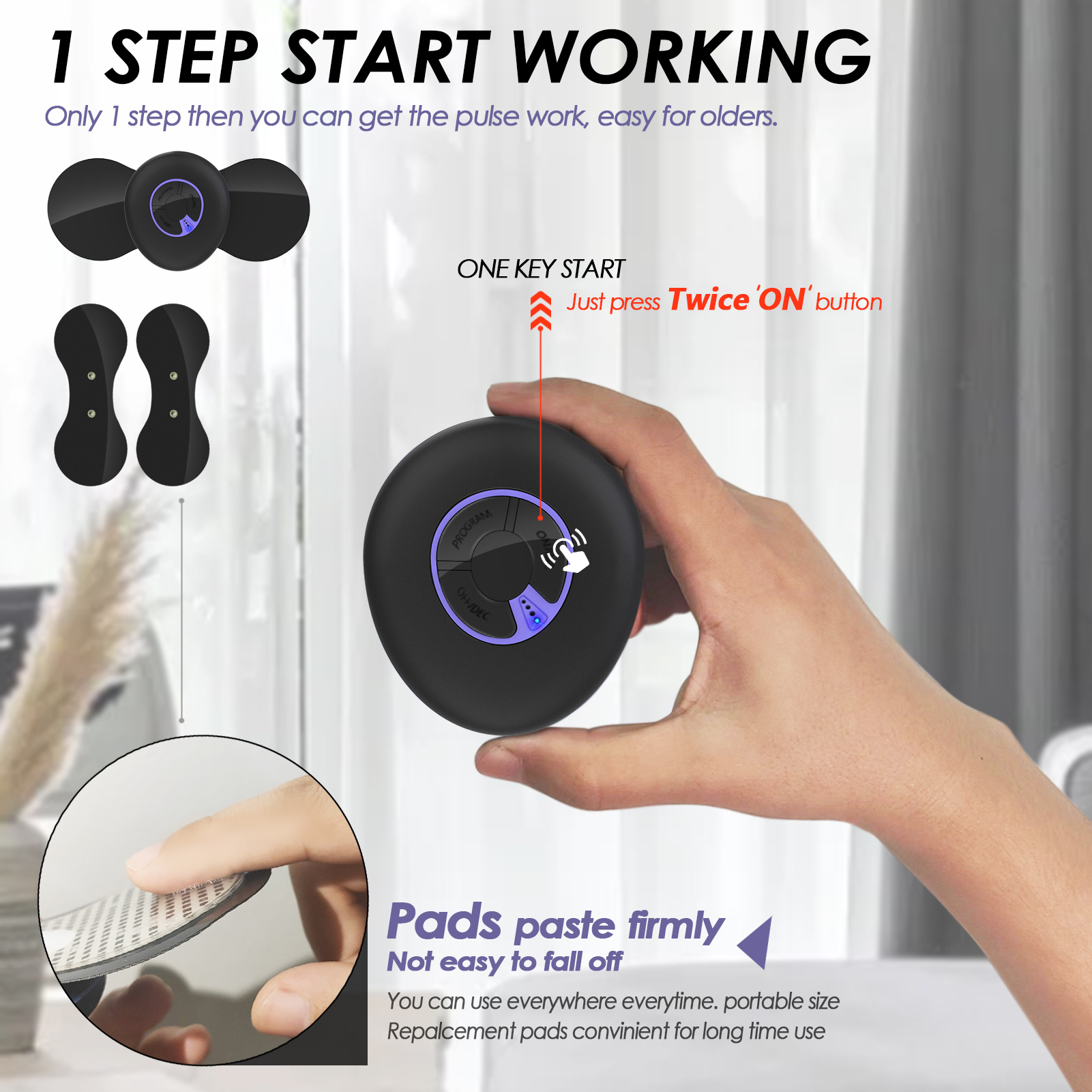 wireless tens unit muscle stimulator oa2 wireless tens unit muscle stimulator oa2